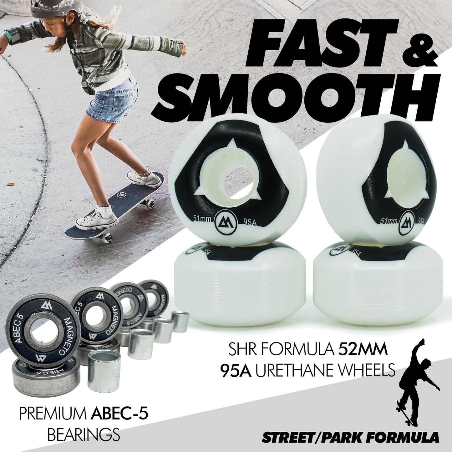 Cruiser Skateboard - Maple Wood - Palm Trees