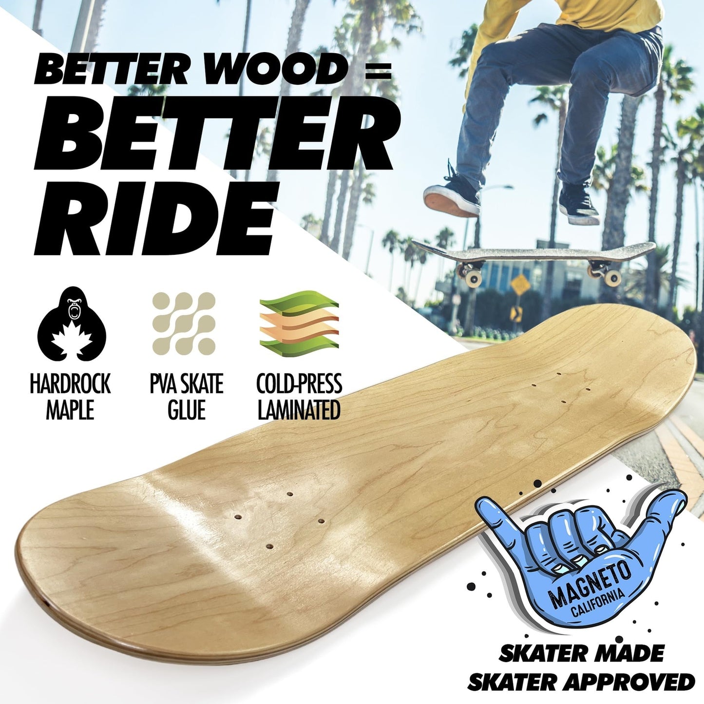 Cruiser Skateboard - Maple Wood - RetroSun