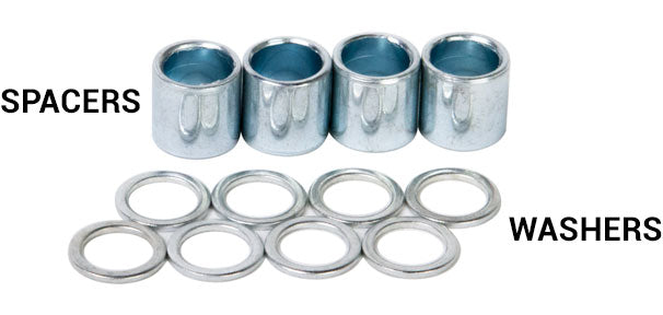 Magneto label space washers label spacer washers